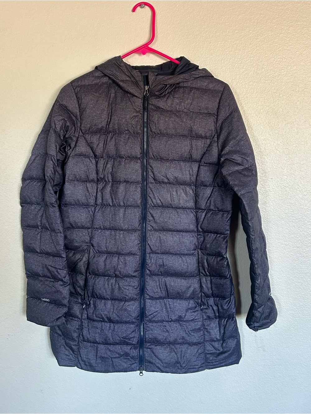 Eddie Bauer Womens Small Packable EB 650 Down Puffer Hood Jacket Lightweight
